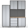 8 Pieces Metal Garage Storage And Workshop Cabinet System