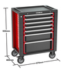Kinbox 248 Piece BMC Tray Professional Handcart Durable Multifunctional Tool Kit Supports Customization