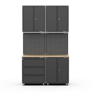 7 Pieces Cold-Rolled Sheet Steel Tool Chest Storage Cabinet