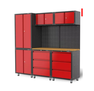 what is the raw material of the garage steel cabinet?