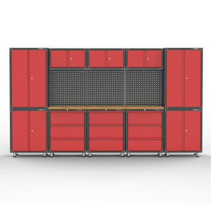 Kinbox Home 14 Piece Recommended Combinations Garage Storage System Garage Tool Cabinet Supports Customized DIY