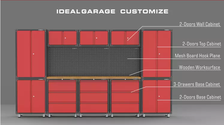 14 Pieces The Best Popular Garage Storage Boxes for Industrial Workshop