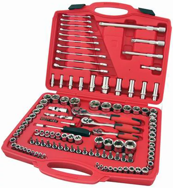 120pcs Hand Tool Kit Socket Wrench Complete Tool Box