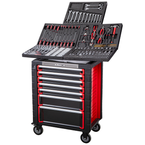 Kinbox 232 Piece EPS Tray Professional Handcart Durable Multifunctional Tool Kit, Upgraded Metal Panel, Supports Customization