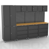 12 Pieces Garage Organization & Shelving Tool Chest Storage Cabinet for Garage