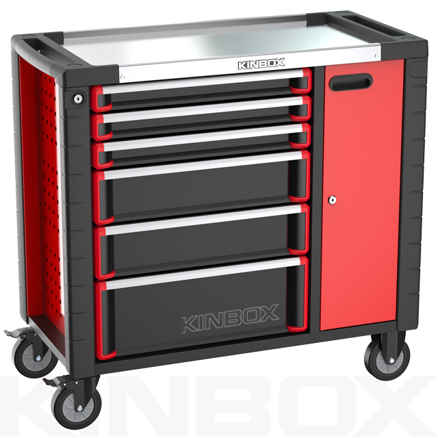 6 Drawer Customized Multipurpose Tool Box with Wheels