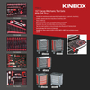 Ningbo Kinbox 7 Drawers 157 PCS EVA Tray Tool Cabinet With Tools For Auto Repair