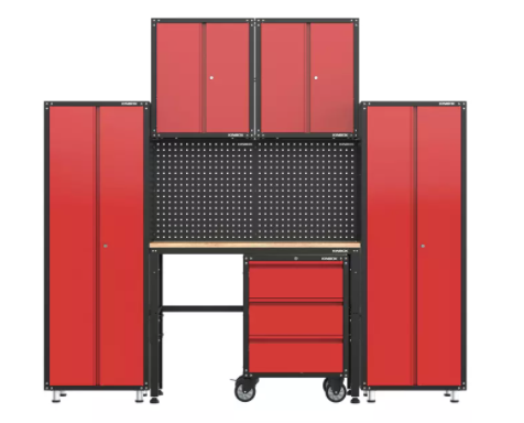 8 Pieces Tool Cabinet And Workshop Cabinet System