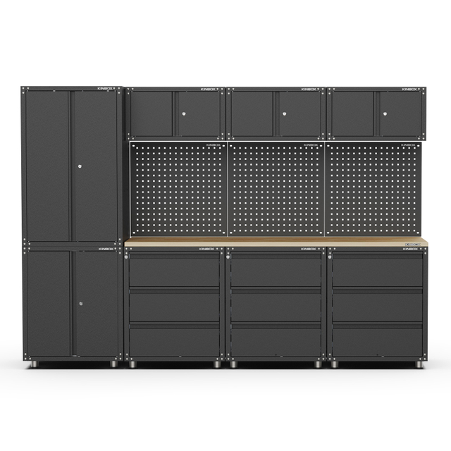 Home Garage 12-Piece Steel Tool Cabinet Trolley with Powder Coated Steel Customized Locking System & OEM/ODM/OBM Options