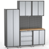 8 Pieces Metal Garage Storage And Workshop Cabinet System